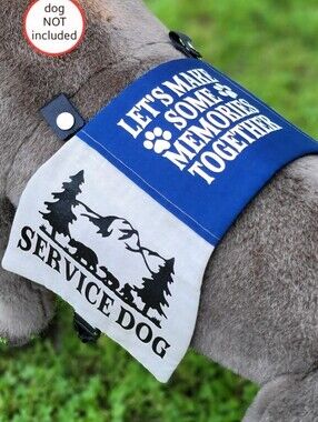 Service Dog Cape - "Let's Make Some Memories Together" Bear Themed SD gear
